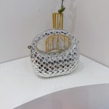 Women Mini Evening Handbag Quilted Chain Shoulder Crossbody Bag