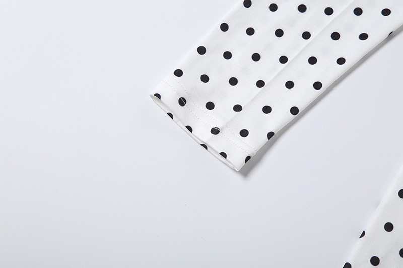 Polka Dot Long Sleeve Jumpsuit for Summer Parties