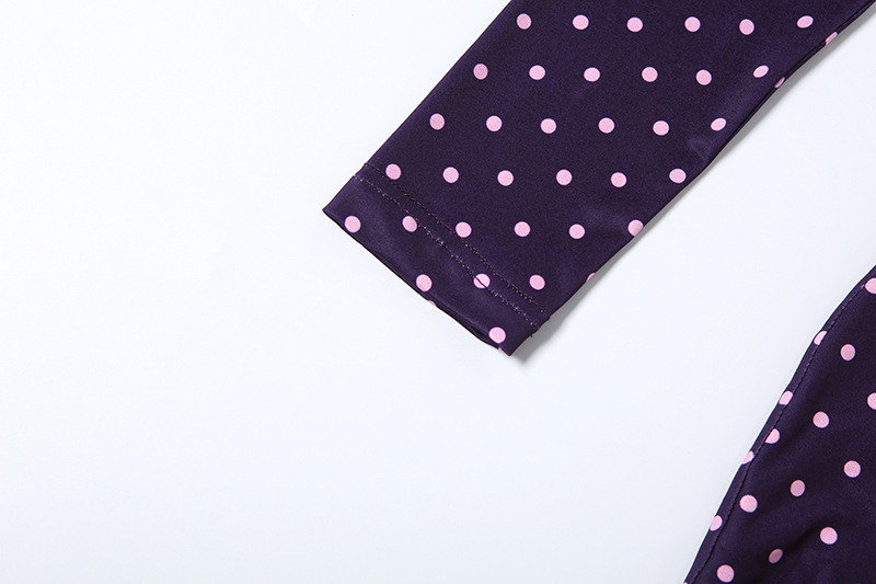 Polka Dot Long Sleeve Jumpsuit for Summer Parties