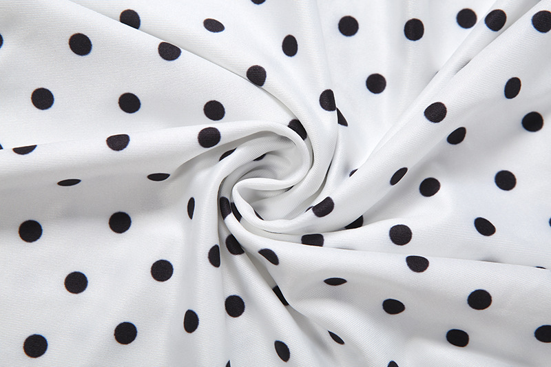Polka Dot Long Sleeve Jumpsuit for Summer Parties