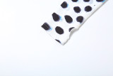 Women Summer Polka Dot Print Long Sleeve Crop Top & Shorts Two Piece Set