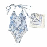 Women's Sexy Printed One Piece Swimsuit