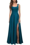 Women's Chic Slim Fit High Slit Party Evening Maxi Dress