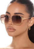 Women UV‑Protection Hollow Frame Sunglasses