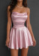 Women Backless Summer Lace‑Up Strap Dress