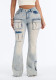 Women Fashion Multi‑Pocket Denim Pants