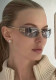 Women Metal Rimless Sunglasses