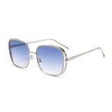 Women UV‑Protection Hollow Frame Sunglasses