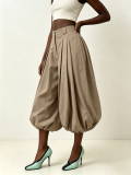 Women Casual American Style Mid‑Length Balloon Pants