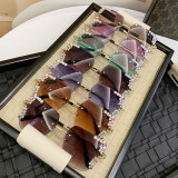 Women Oversized Cut‑Edge Square Starry Rhinestone UV‑Protection Sunglasses