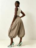 Women Casual American Style Mid‑Length Balloon Pants