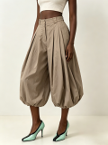 Women Casual American Style Mid‑Length Balloon Pants