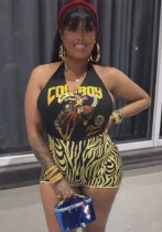 Women's Sexy Sleeveless Print Jumpsuit Women's Sexy Sleeveless Print Jumpsuit