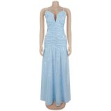 Women's French Style Floral Elegant Holidays Dress