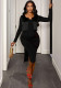 Women Jacket + Slit Camisole Dress Two-Piece Set