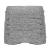 Women Button-Down Bodycon Skirt