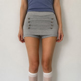 Women Button-Down Bodycon Skirt