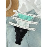 Women Lace Thong Hollow-Out Panties