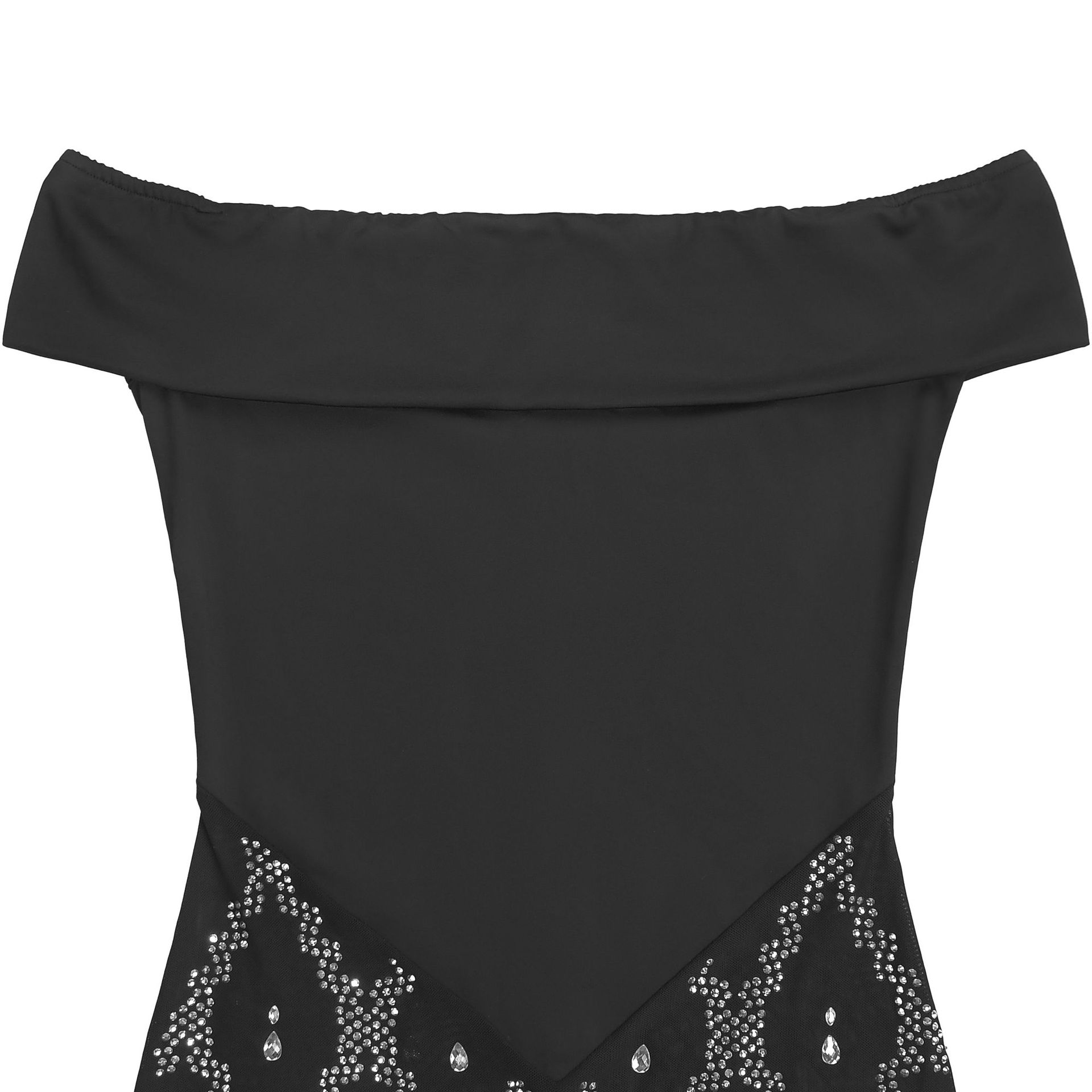 Off-Shoulder Strapless Fishtail Beaded Dress for Evening Parties