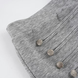 Women Button-Down Bodycon Skirt