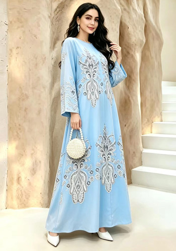 Women Ethnic Print Maxi Dress