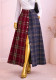 Women Summer African Patchwork Plaid Shirt Skirt