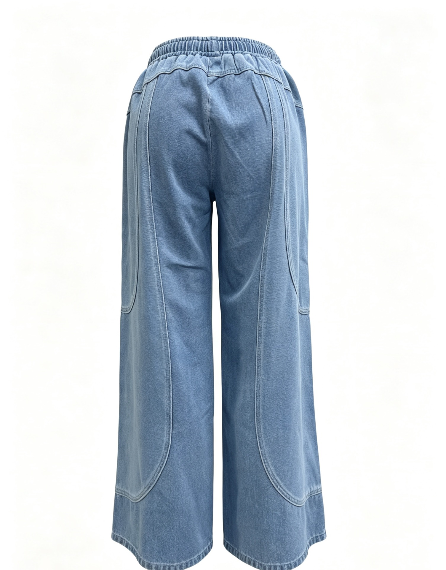 Denim Wide-Leg Pants for Casual Wear