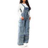 Women Denim Overalls Jumpsuits