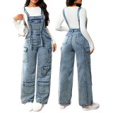 Women Denim Overalls Jumpsuits