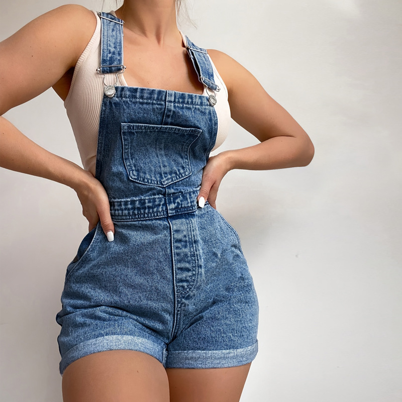 Denim Overalls for Casual Streetwear