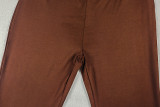 Women Halter Neck Pleated Halter Neck Solid Bell Bottom Jumpsuit