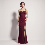 Women Herringbone Beaded Beaded Formal Party Dress Evening Dress