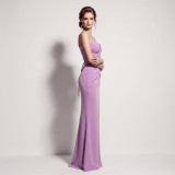 Women Herringbone Beaded Beaded Formal Party Dress Evening Dress