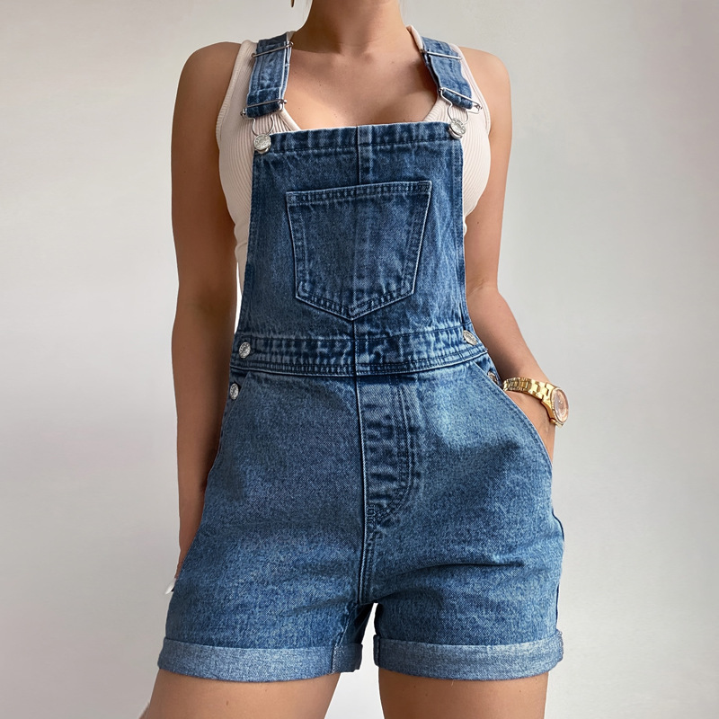 Denim Overalls for Casual Streetwear