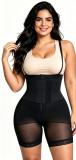 Women Bodyshaper Lace-Up Fitted Body Shaping Bodysuit