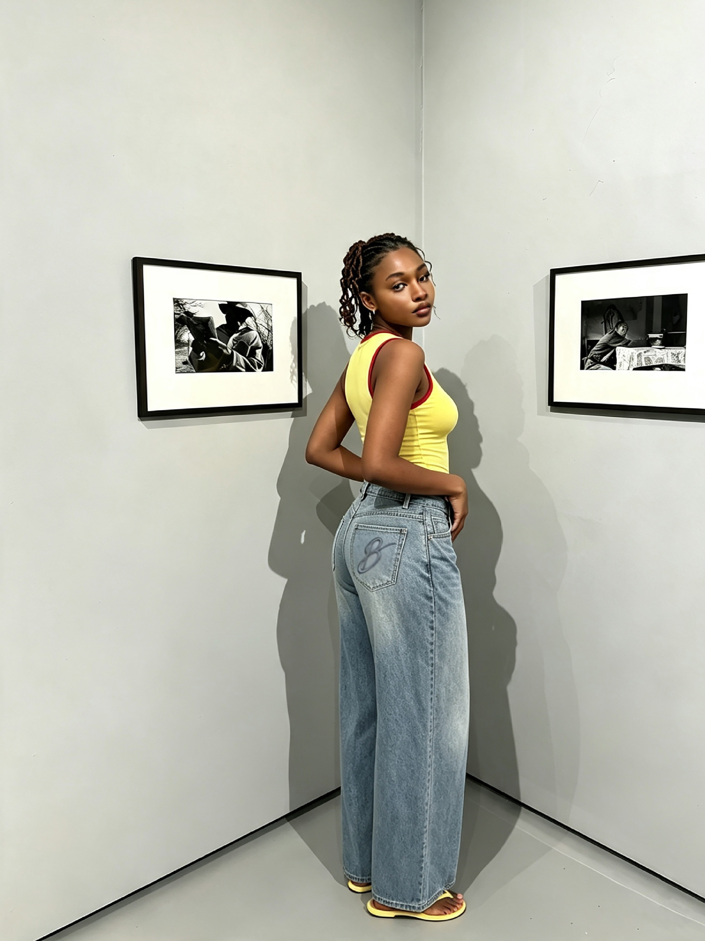 Asymmetrical Denim Pants for Casual Streetwear