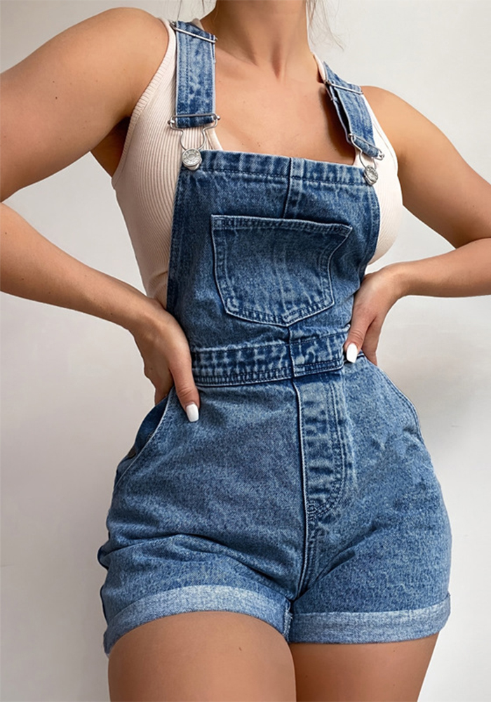 Denim Overalls for Casual Streetwear