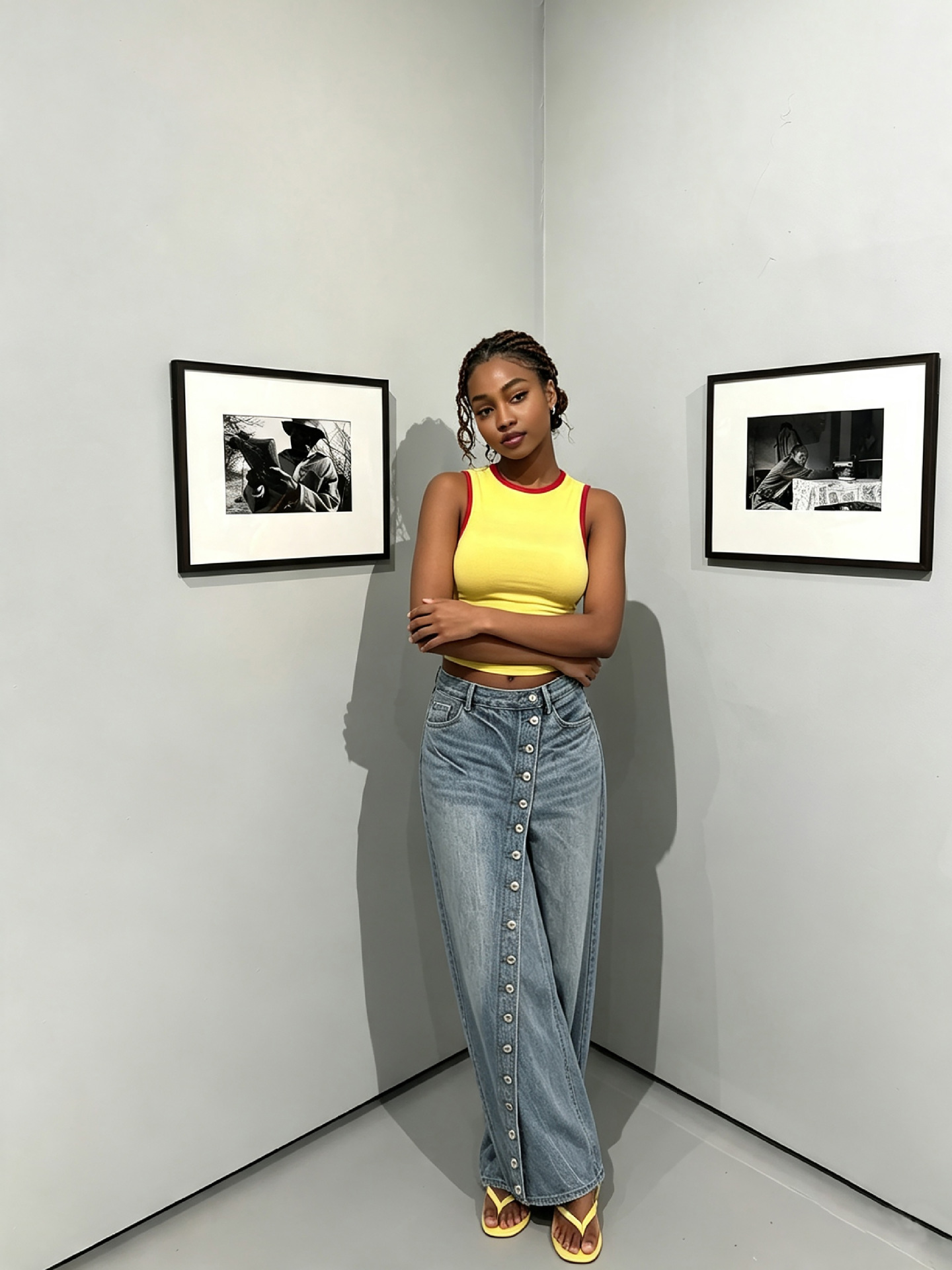 Asymmetrical Denim Pants for Casual Streetwear