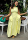 Women Summer African Solid Patchwork Maxi Dress
