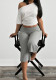 Women Casual American Spring/Summer Solid T-Shirt and Wide-Leg Pants Two-Piece Set