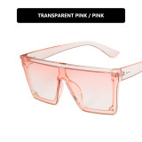 Women purple oversized fitted sunglasses