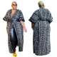 New style windbreaker - African ethnic style women's coat - long printed coat
