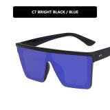 Women purple oversized fitted sunglasses