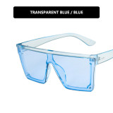 Women purple oversized fitted sunglasses