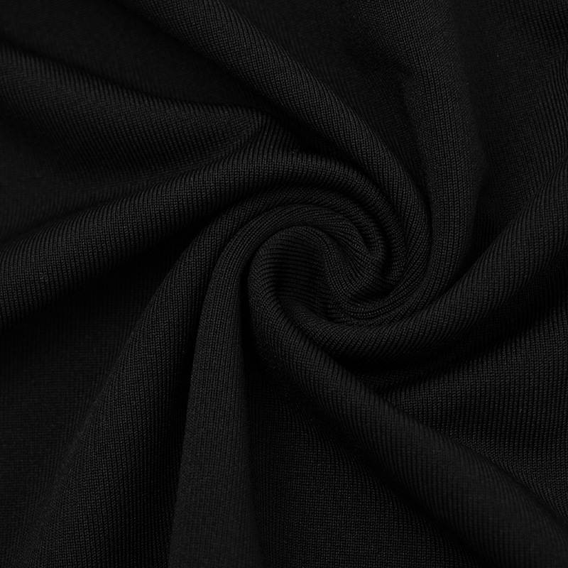 V-Neck Pleated Bodycon Dress for Autumn Evening Wear