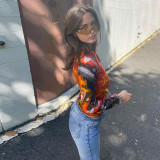 Women Summer Casual Printed Top