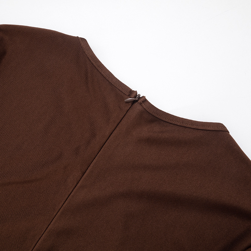 Long-Sleeve Hollow-Out Zipper Jumpsuit for Clubwear