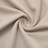 Women Solid Long-Sleeve V-Neck Pleated Ribbon Gathered Bodycon Dress