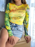 Women Summer Casual Printed Top