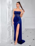 Women Summer Stretch Satin Sexy Evening Dress